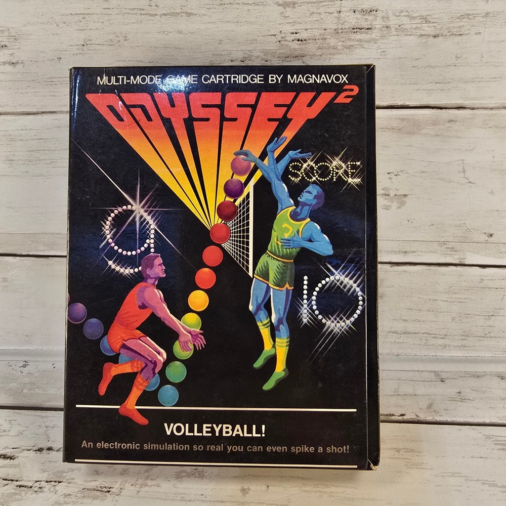 Magnavox Odyssey 2 Volleyball! Game Cartridge CIB 1980 AA9422 Vintage Sports